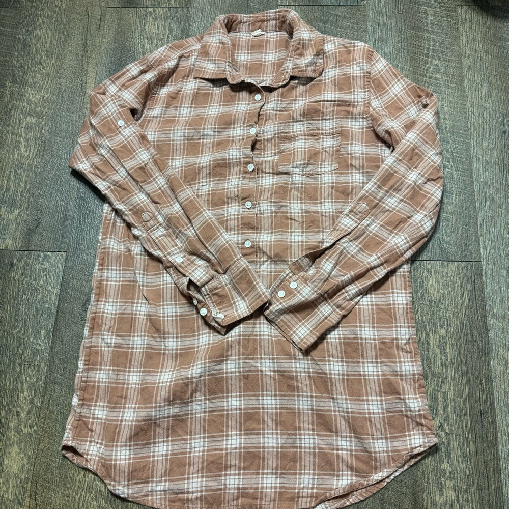 ⭐️5 for $25⭐️ J Crew fall plaid half button up